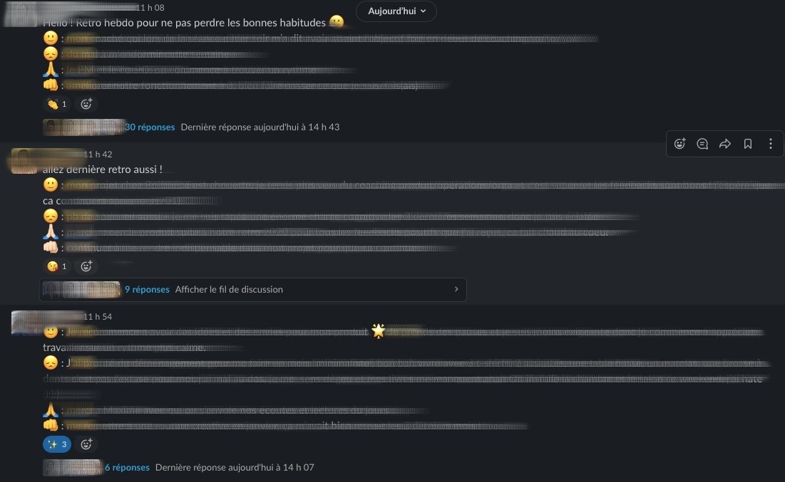 Rétrospective hebdomadaire