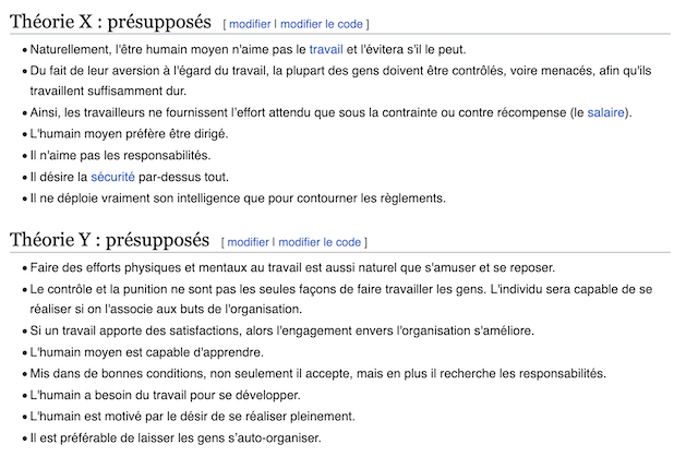Théories X et Y par Mc Gregor